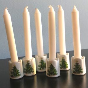 Vintage Christmas tree miniature candle holders